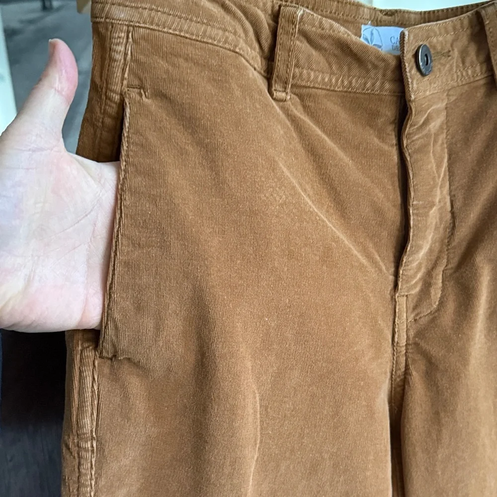 Carve Designs Carmel Brown Corduroy Pants Sz 2 - Picture 4 of 16